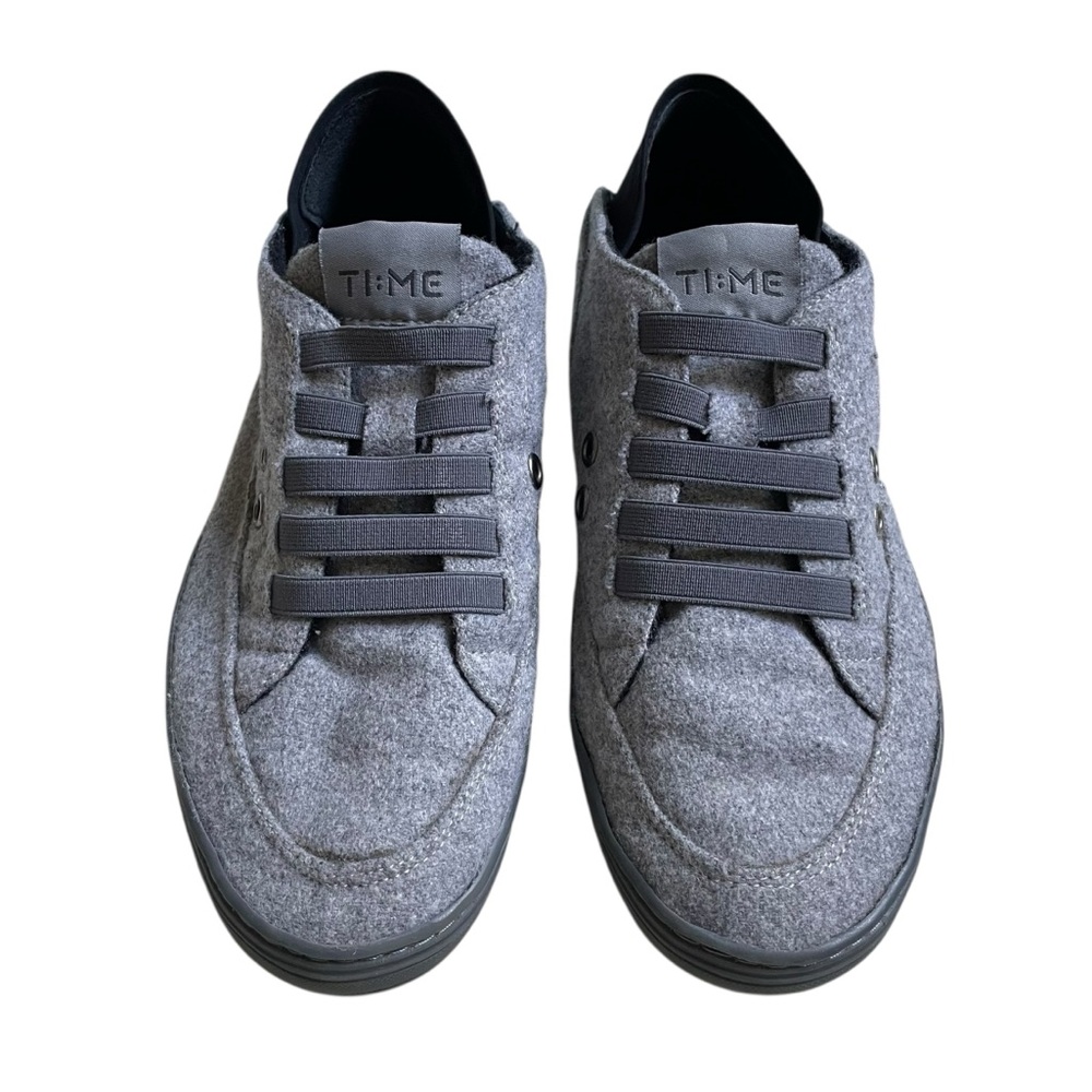 Time Wool Grey Slippers Shoes Low Top Sz 7.5